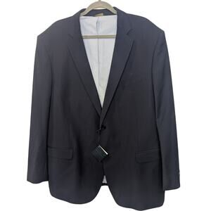 Brooks Brothers Explorer Madison Fit Navy Wool Mens 2 Button Suit Jacket 48 Reg
